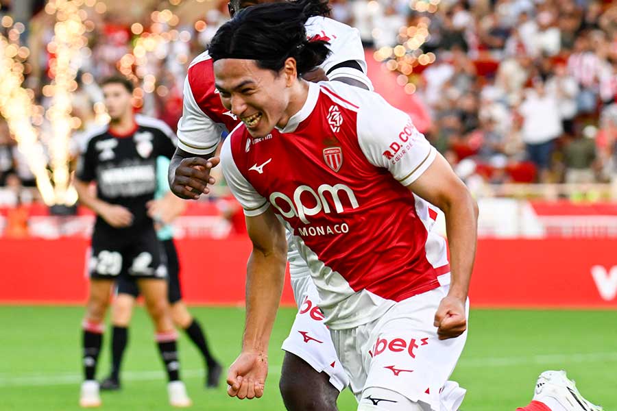 直筆サイン入り]asモナコ 22-23 南野拓実 ホームユニフォーム 即発送