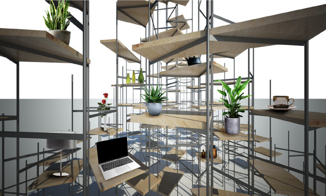 HiNGE (ヒンジ)可変性家具　棚　シェルフ　デザイナーズ家具 可変性家具「HiNGE（ヒンジ）」が2022年度グッドデザイン賞を受賞