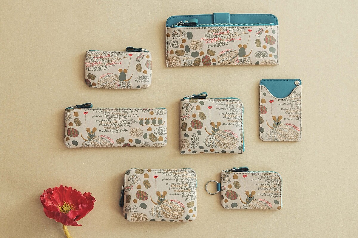 甲州印伝の印傳屋が絵本『フレデリック』とのコラボコレクションを発表！財布やポーチなど全7種 - ライブドアニュース