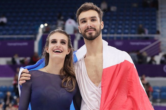 平昌大会に出場したフランスのガブリエラ・パパダキス、ギヨーム・シゼロン組【写真：AP/アフロ】