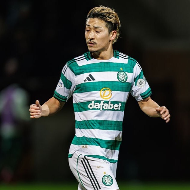 ハーツ戦のパフォーマンスを批判された前田。(C)Getty Images