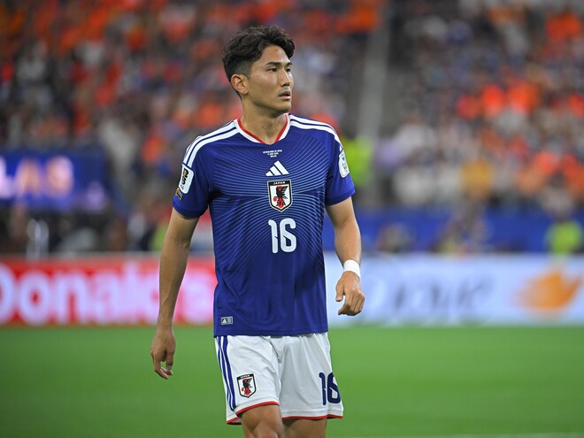 北中米W杯では2試合に出場した渡辺。写真:金子拓弥 (サッカーダイジェスト写真部/JMPA代表撮影)