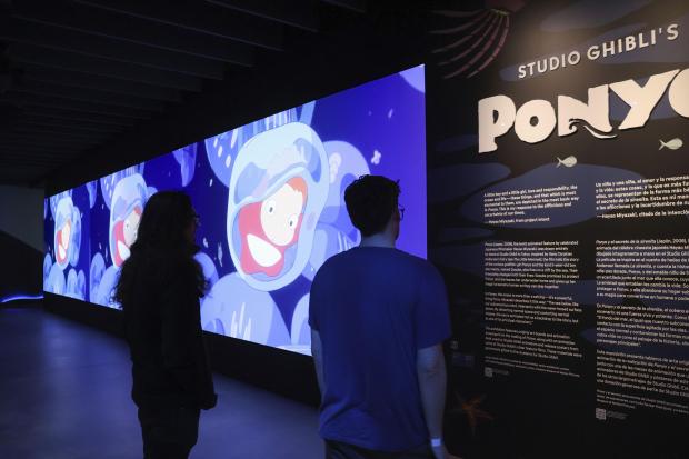 米国で「ポニョ展」報道公開 ジブリが寄贈した120点以上を展示