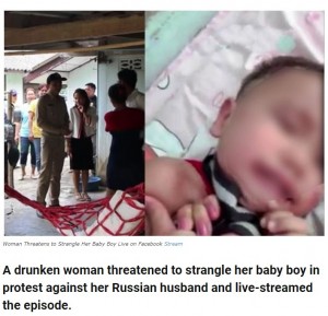 ��Ĥ����ٻ�������ۿ����줿ư��ΰ����ʲ����ϡ�Bangkok Jack��2019ǯ8��16���ա�Russian father must SEND MORE MONEY or I strangle the baby�ס�Facebook Stream�ˡ٤Υ����꡼�󥷥�åȡ�