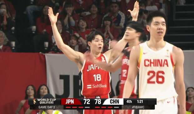 まさかの判定に唖然とする馬場雄大