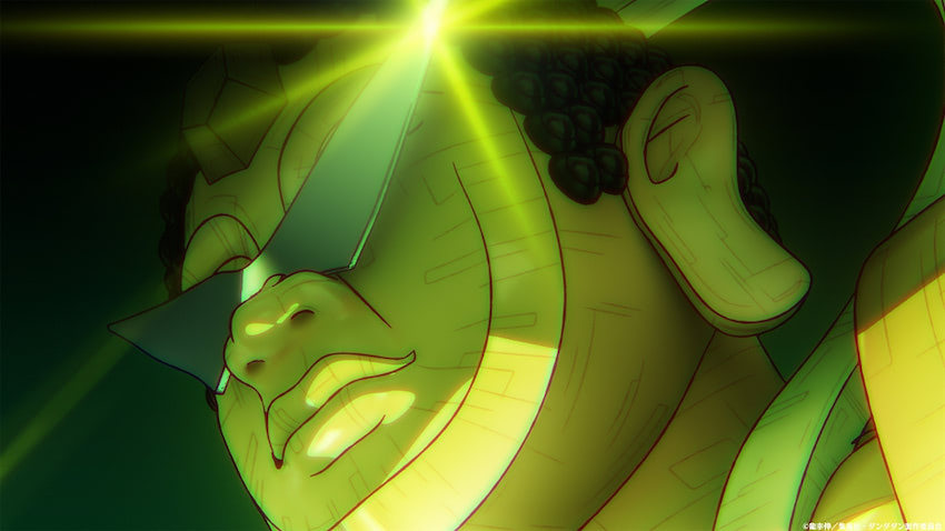 モモの家を作っているナノスキンを使い、巨大大仏ロボットを作り宇宙怪獣と戦うモモたち。金太が操縦、モモの超能力とアイラの髪の毛の能力を駆使して、形勢逆転を図る。その頃、大仏ロボットから排出されてしまっていたオカルンとジジは、田んぼに着陸していた…。