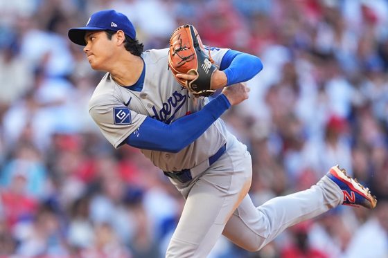 先発したドジャース・大谷翔平【写真：イワモトアキト】