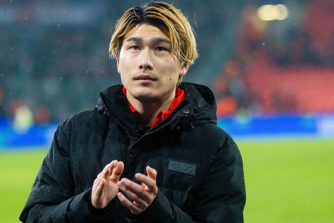 ２月にヘントにレンタル移籍した橋岡。プレーオフ進出を争うチームで存在感を高める。(C)Getty Images