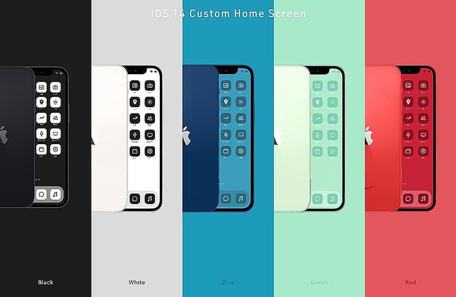 Ios 14のアイコンをカスタマイズする5色のセット Nomad Icon ライブドアニュース