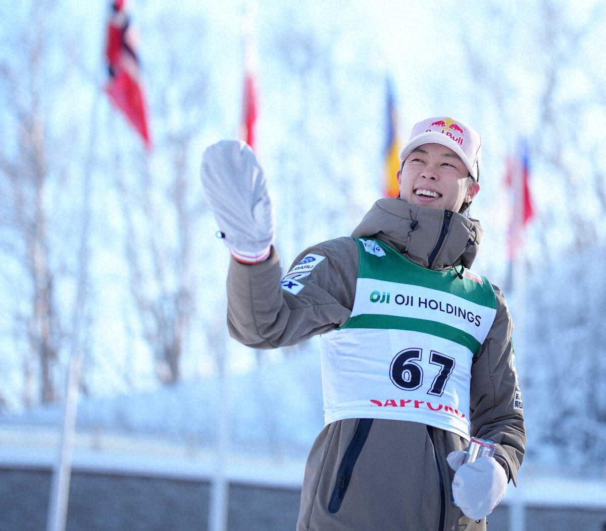 【ジャンプ】小林陵侑　W杯2位で3度目五輪舞台へ弾み　今季7度目の表彰台「わくわくしながら飛べた」