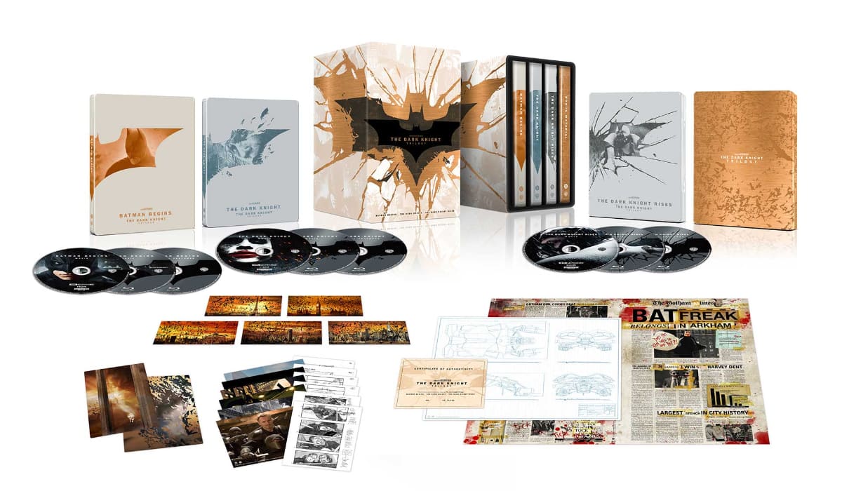 ダークナイト・トリロジー」UHD BD＋BDがメタルケース＆スチールブック