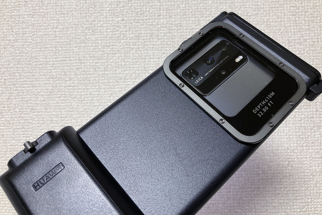 スマホで海中撮影、HUAWEI P40 Pro 5Gのシュノーケリングケース