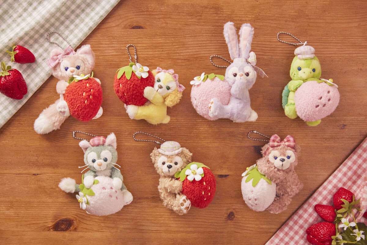 ダッフィー＆フレンズ ハートフェルト ストロベリーギフト ステラルー ぬいチャ 東京ディズニーシー「ダッフィー＆フレンズのハートフェルト