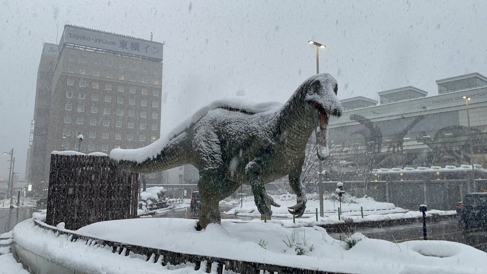 22日午後の福井駅前（爆戦＠62gata_Bakusenさんの投稿より）