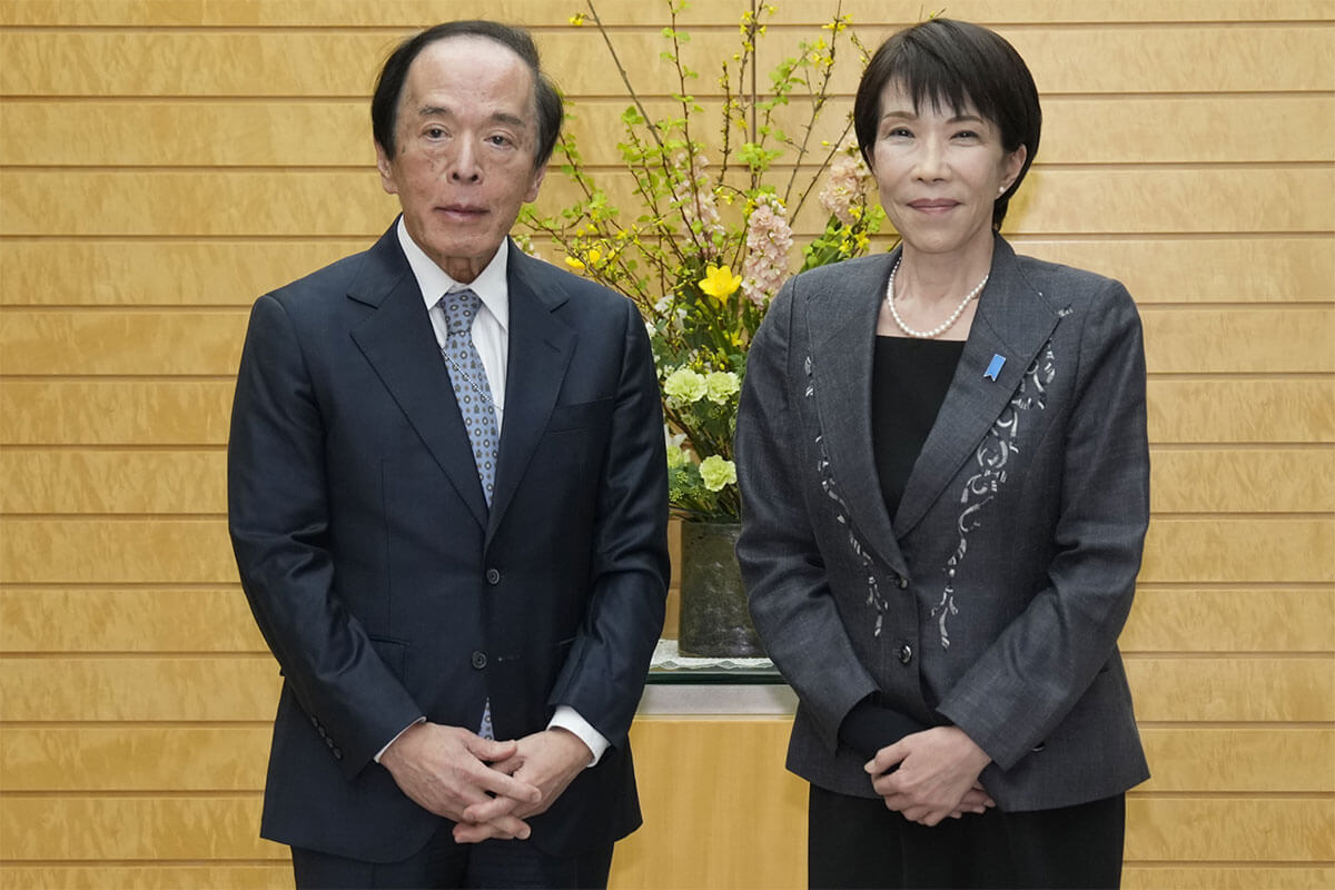 高市首相と日銀の植田総裁