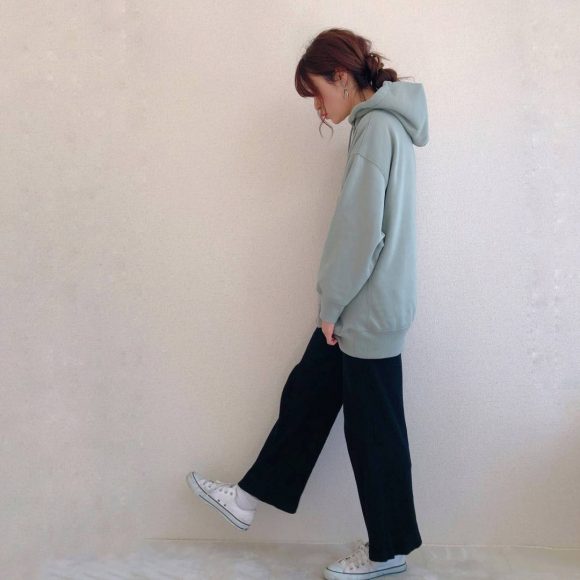 Guのリブワイドパンツは ウエストゴムでラクちんおしゃれ ライブドアニュース