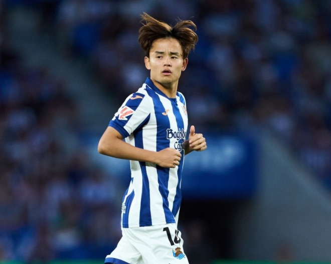 ソシエダでの苦戦を強いられている久保。（C）Getty Images