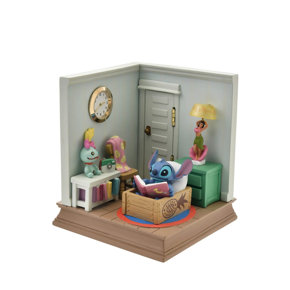 スティッチ＆スクランプ LEDライト 時計 Disney Stitch Day スティッチ スクランプ LEDライト 時計 Disney Stitch Day スティッチ