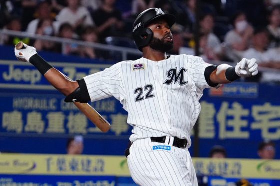 ロッテのグレゴリー・ポランコ【写真：荒川祐史】 