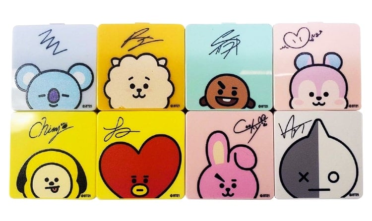 BT21 TATA タタ 5周年 レインボーカラーマスコット レッド バンダイ