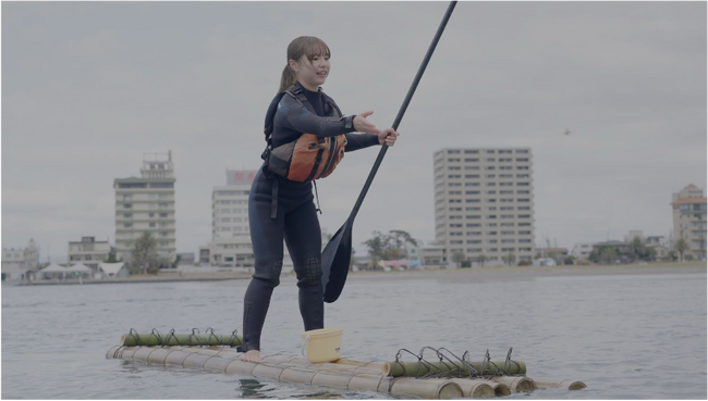 浜名湖でSUPを使ったアマモ種まきが実施