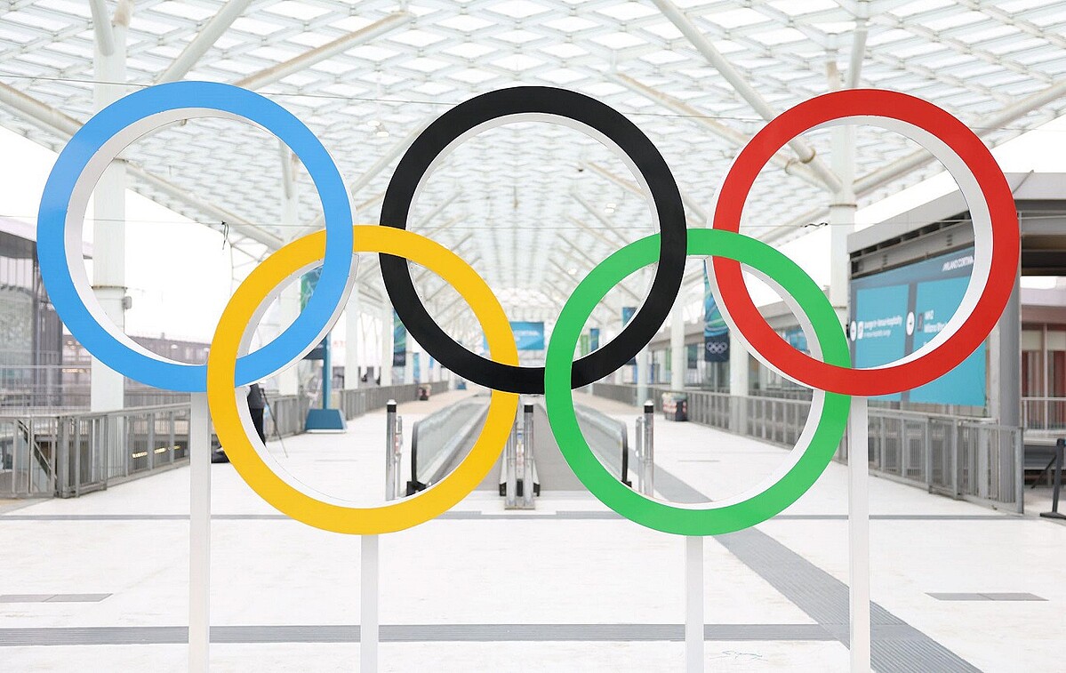 五輪のオブジェ