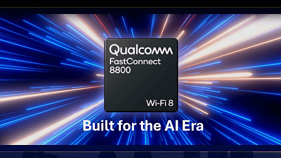 「Wi-Fi 8」＆「Bluetooth 7」に対応した通信チップ「FastConnect 8800」をQualcommが発表、6G通信の2029年開始に向けた取り組みも開始