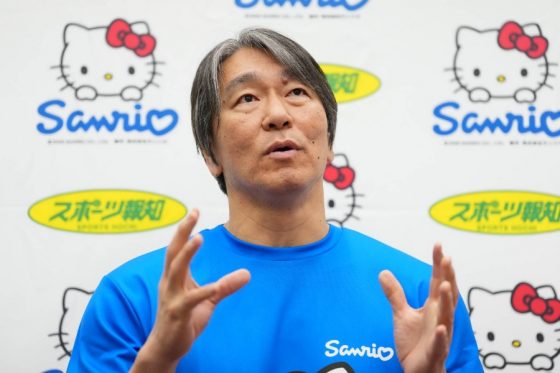「サンリオベースボールアカデミー」に参加した松井秀喜氏【写真:井上学】