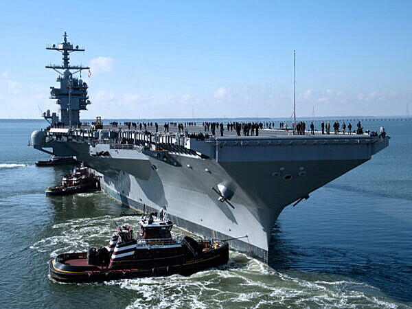 原子力空母のルーキー！「ジョン・F・ケネディ」海上公試スタート 電磁