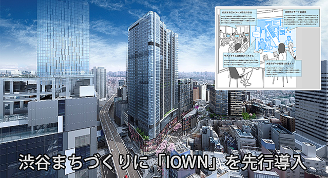  【世界初】東急不動産とNTTグループ　渋谷まちづくりに「IOWN」を先行導入 「職・住・遊」融合の未来、環境先進都市イメージを公開 