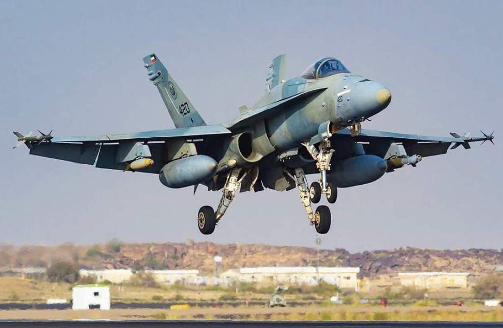 FA-18スーパーホーネット(クウェート空軍提供)