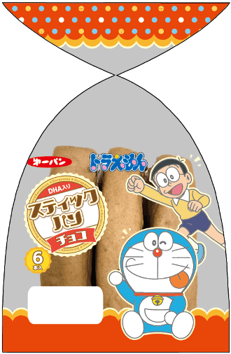ドラミちゃんやのび太もパッケージに登場 第一パン ドラえもん スティックパン 6本入 ライブドアニュース