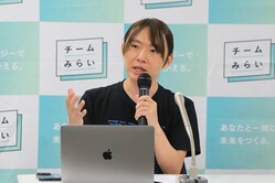 「チームみらい」の安野貴博党首（2025年7月撮影）