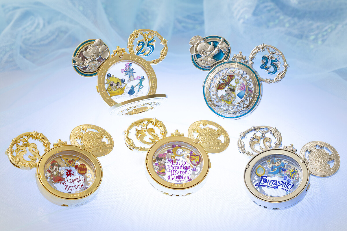 東京ディズニーシー　25周年　ジュビリーロケット　ゴールド　ミニー　5点 過去のハーバーショー5種がモチーフ！東京ディズニーシー25周年