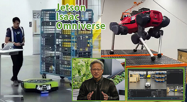 NVIDIA ロボティクス向けエッジAI「Jetson」と開発を効率化する「Isaacシミュレータ」と「Omniverse」の拡充を発表
