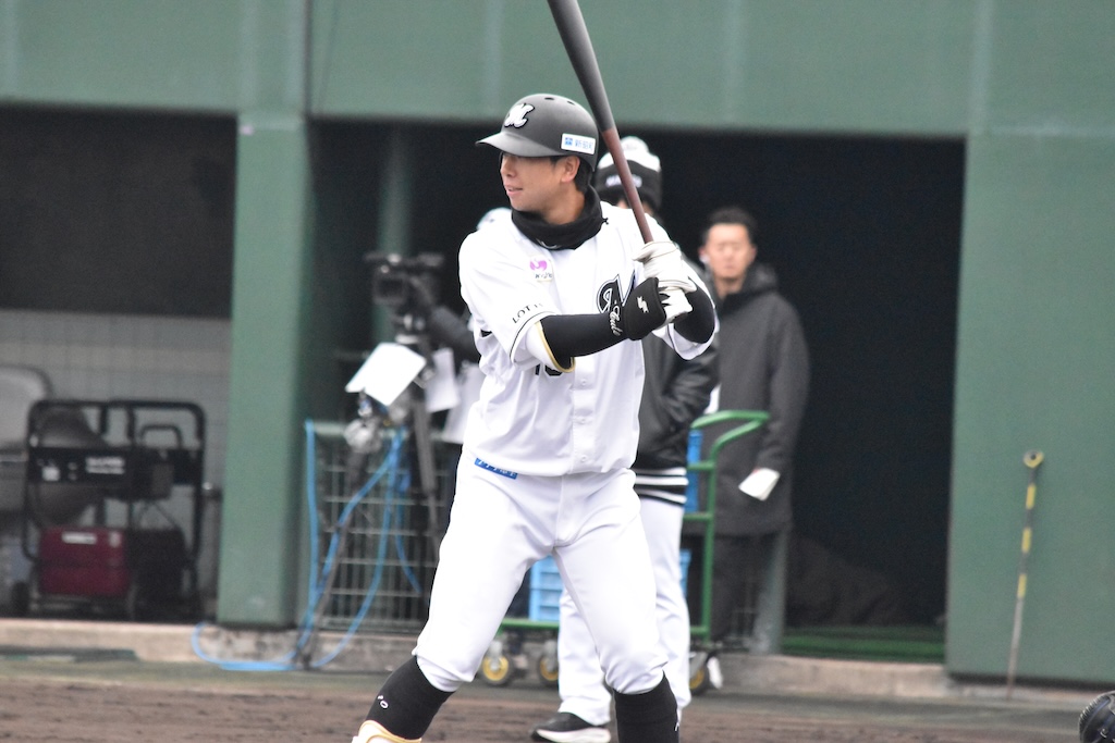  ロッテ・上田希由翔（撮影＝岩下雄太） 