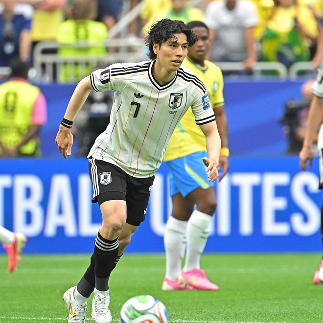グループリーグで好調だった田中をブラジル戦でもスタメン起用すべきだったか。写真:金子拓弥 (サッカーダイジェスト写真部/JMPA代表撮影)