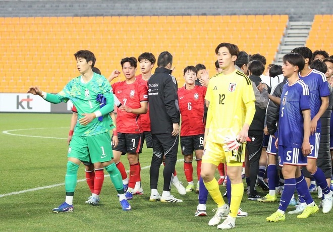 先月末に韓国で世代別の日韓戦が行なわれ、ホームチームが2−1で勝利した。写真:松尾祐希