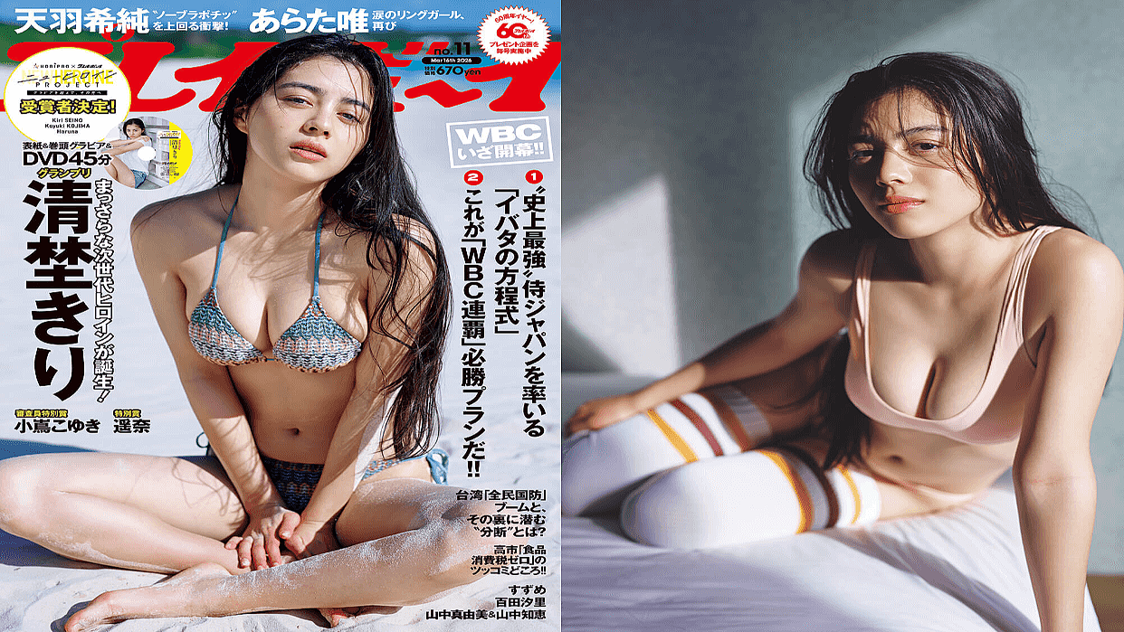 週刊プレイボーイ 清埜きりサイン入りアート 週刊プレイボーイ 清埜きりサイン入りアート 週刊プレイボーイ 清埜