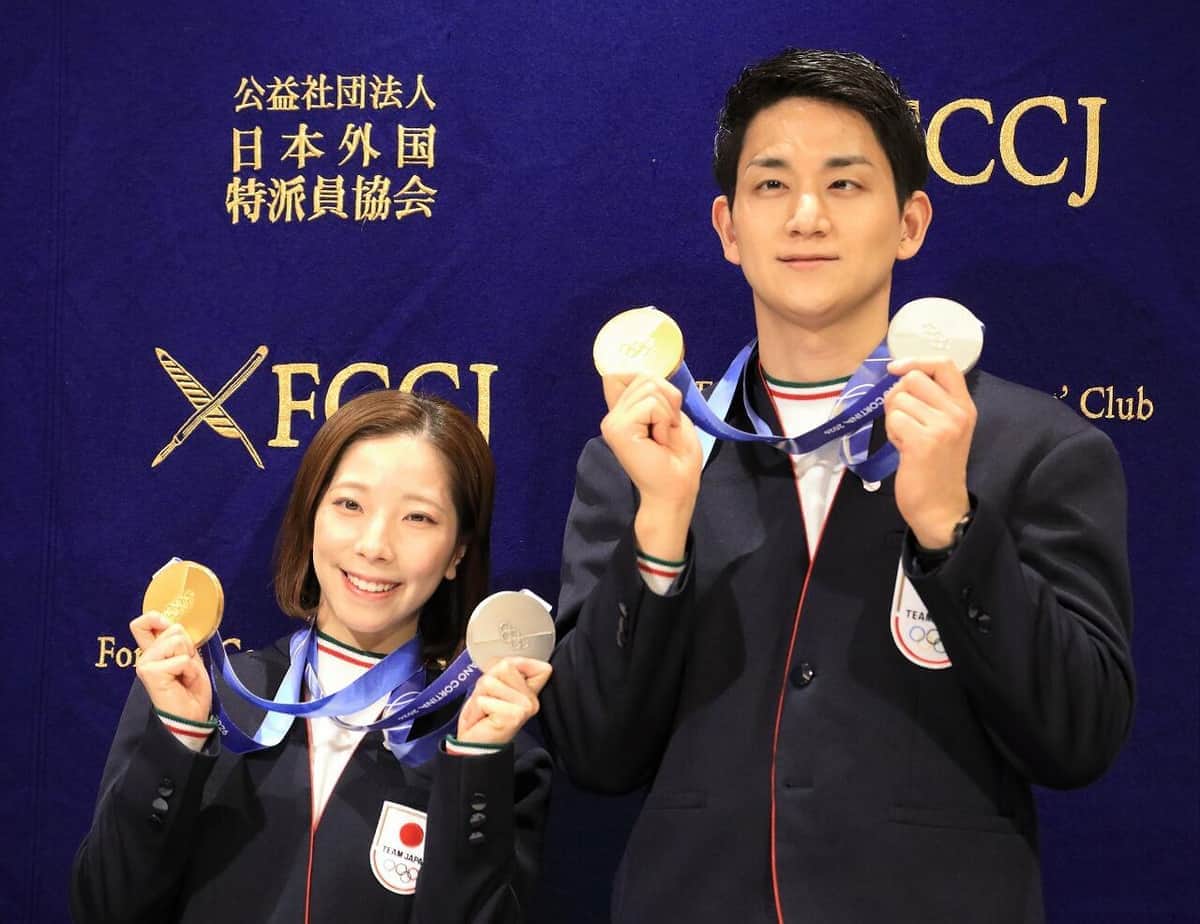 「りくりゅう」三浦璃来選手と木原龍一選手（2026年2月25日撮影）
