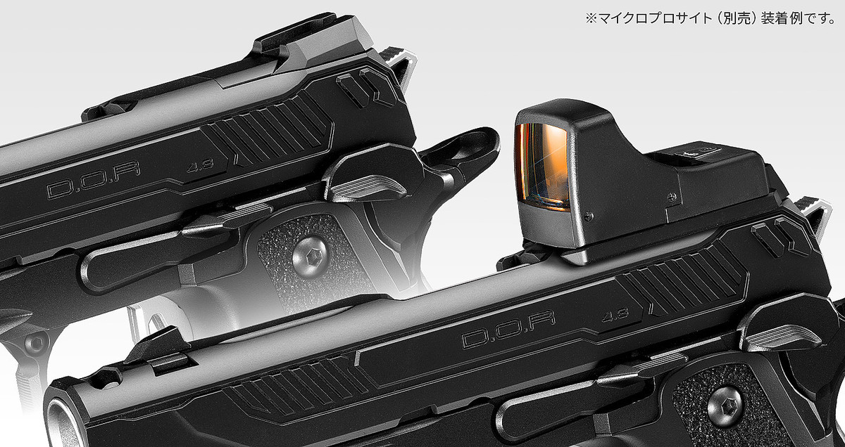 東京マルイ、ガスブロ「ハイキャパ4.3 D.O.R」3月5日発売決定！ SF風の