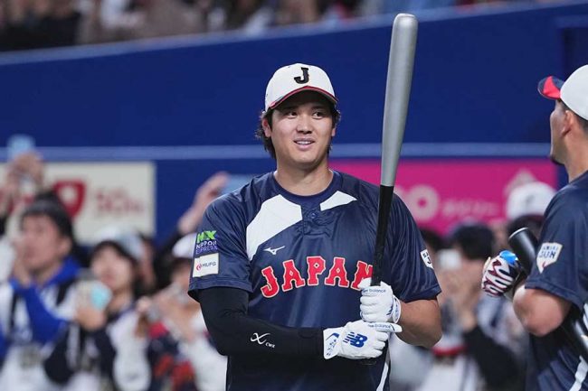 侍ジャパンの大谷翔平【写真：小林靖】
