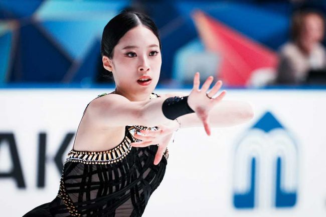 NHK杯に出場しているユ・ヨン【写真:中戸川知世】