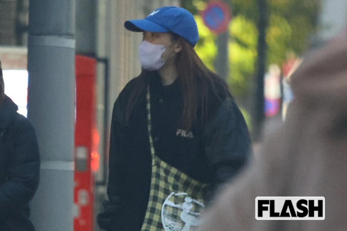  2025年11月、トレーニングを終えて帰宅するフワちゃん（写真・金谷千治） 