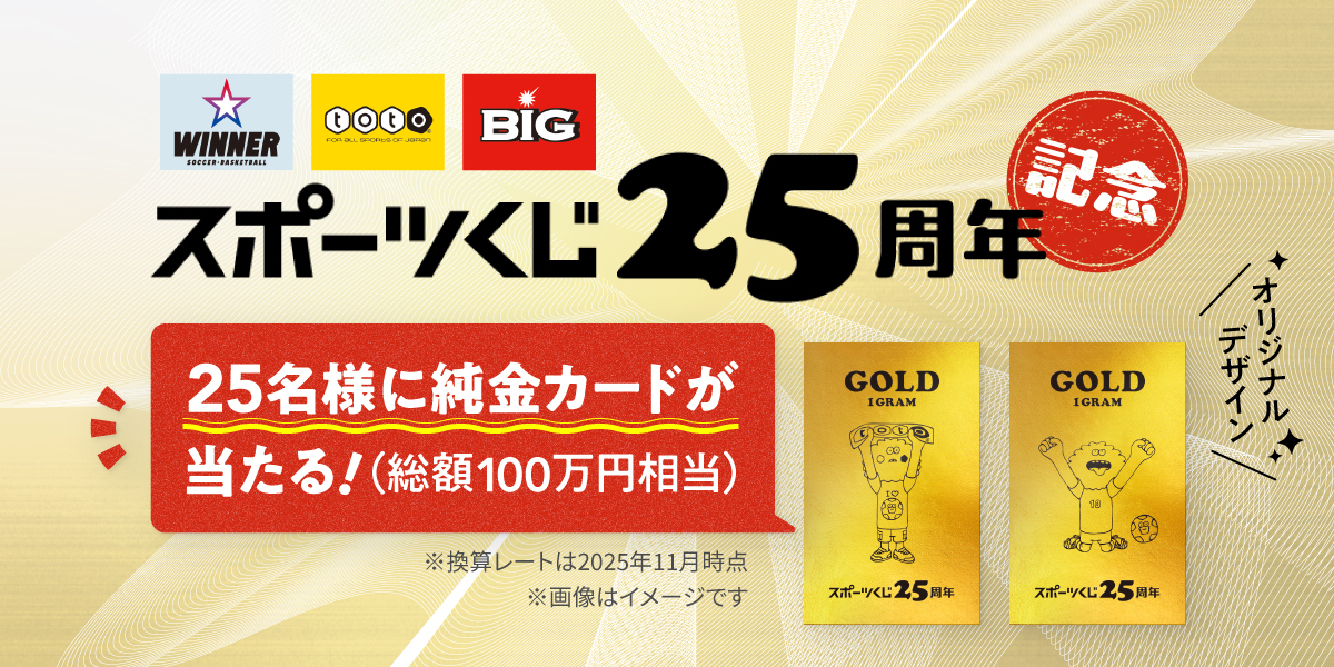 オリジナル純金カードが当たる