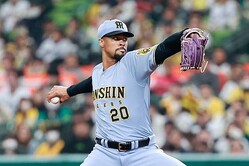 阪神のジョン・デュプランティエ【写真:小池義弘】