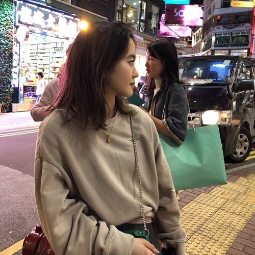 ALEXIA STAM - 【juemi】Pigment Dyed Sweat  スウェットブラウン茶色秋冬 ALEXIA STAM - 【juemi】Pigment Dyed Sweat スウェットブラウン