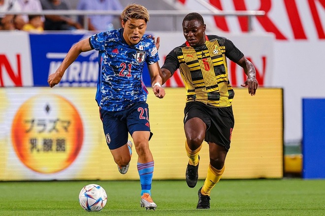 日本とガーナは通算8度対戦。通算成績は日本の5勝3敗だ(写真は2022年6月10日の対戦時)。(C)SOCCER DIGEST