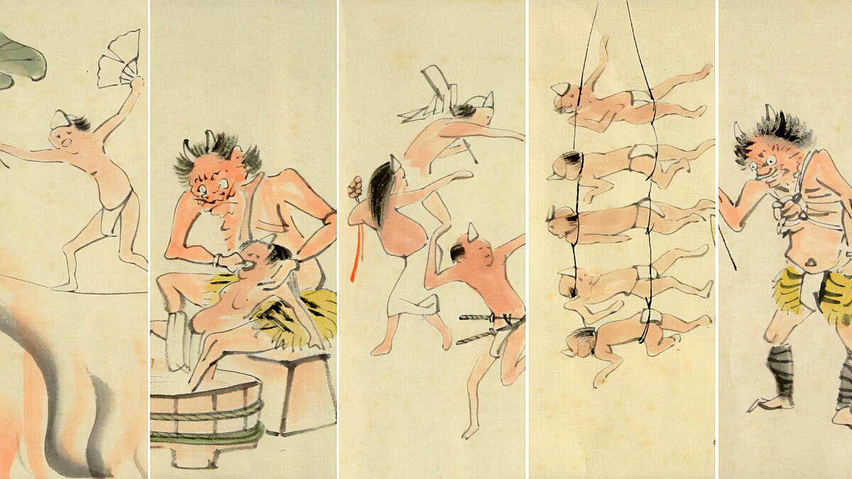 ゆるい「地獄絵巻」の世界観