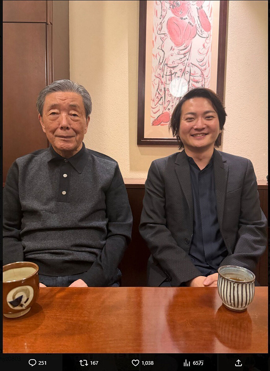  自民党・森山裕前幹事長との会食を報告する林尚弘（2025年12月29日投稿のXより） 